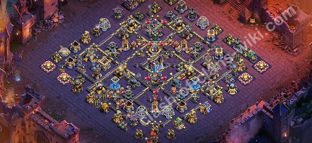 Base War Anti Bintang 2 TH18 dengan Link, Anti Segalanya, Salin Desain Liga Perang Klan (CWL) Balai Kota 18 2026, #3047