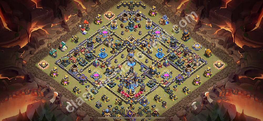 トロフィーコレクションの基本計画タウンホールレベル18, 異形3063