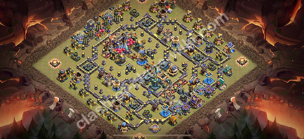 TH18 War Base Plan with Link, Copy Town Hall 18 CWL Design 2026, #3085