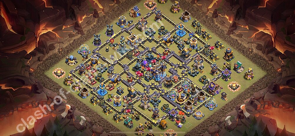 TH18 War Base Plan with Link, Anti Everything, Copy Town Hall 18 CWL Design 2026, #3113