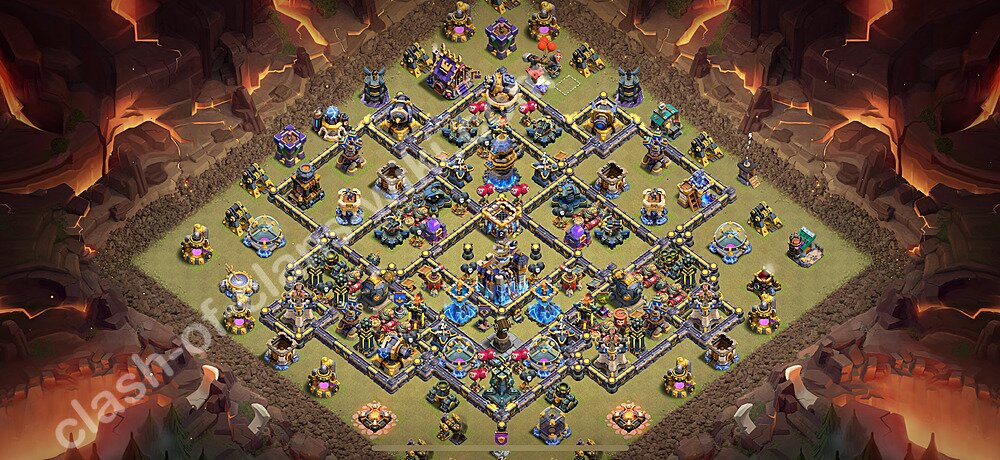 TH18 War Base Plan with Link, Copy Town Hall 18 CWL Design 2026, #3139