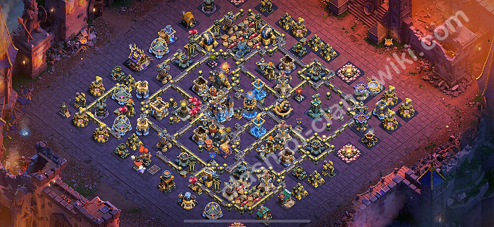 TH18 Anti 3 Stars War Base Plan with Link, Copy Town Hall 18 CWL Design 2026, #3146