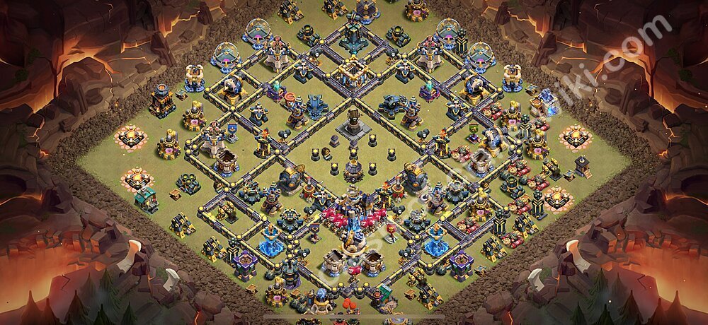 TH18 War Base Plan with Link, Anti Air / Electro Dragon, Copy Town Hall 18 CWL Design 2026, #3193