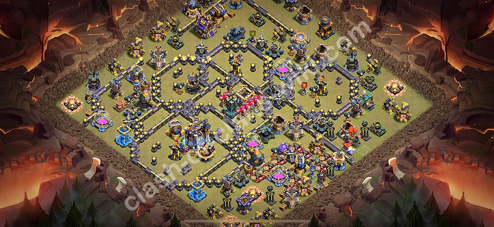 TH18 War Base Plan with Link, Copy Town Hall 18 CWL Design 2026, #3241