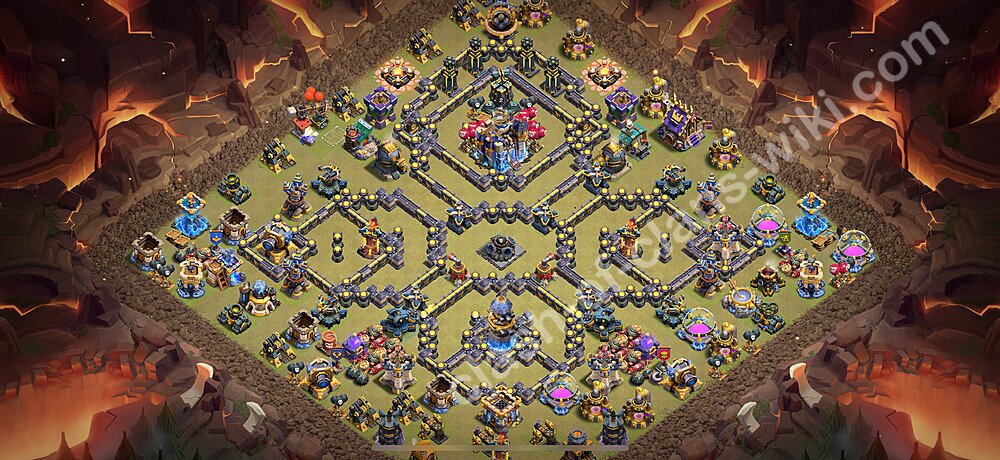 トロフィーコレクションの基本計画タウンホールレベル18, 異形3242