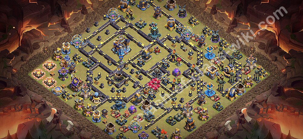 Diseño de aldea para Guerra Ayuntamiento 18 Copiar - COC TH18 Perfecta Distribucion 2026 + Enlace, #3294