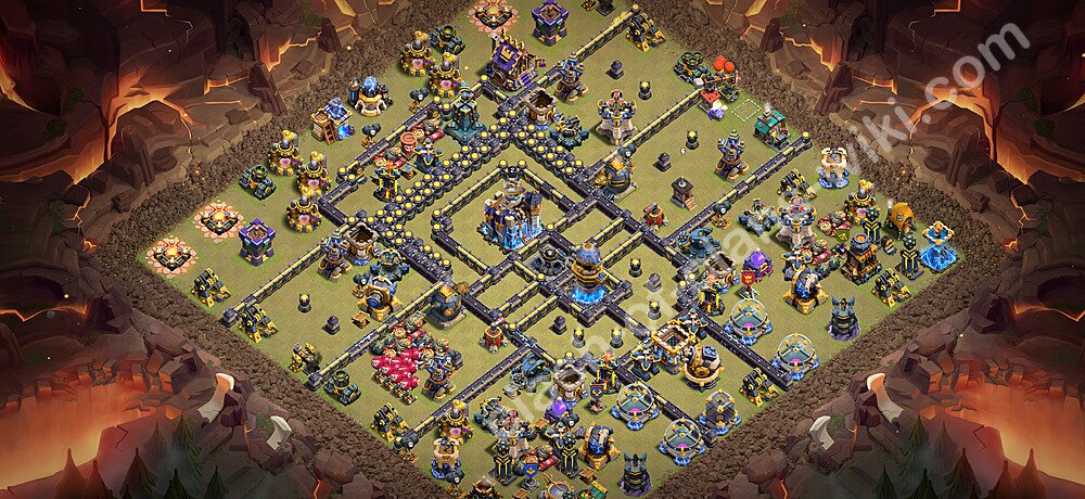 TH18 War Base Plan with Link, Copy Town Hall 18 CWL Design 2026, #3309