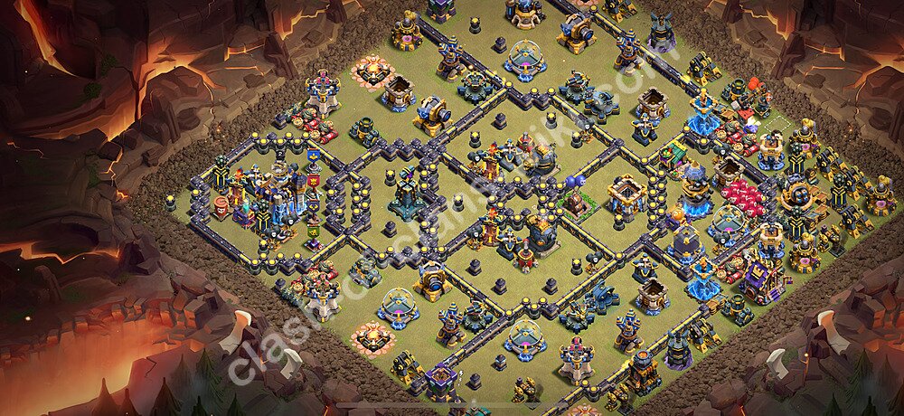TH18 Anti 3 Stars War Base Plan with Link, Anti Everything, Copy Town Hall 18 CWL Design 2026, #3317