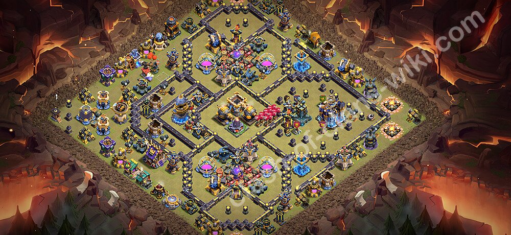 TH18 War Base Plan with Link, Copy Town Hall 18 CWL Design 2026, #3330