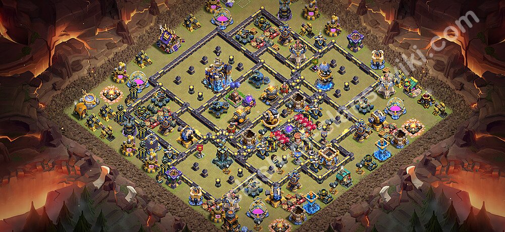 TH18 Anti 3 Stars War Base Plan with Link, Copy Town Hall 18 CWL Design 2026, #3339