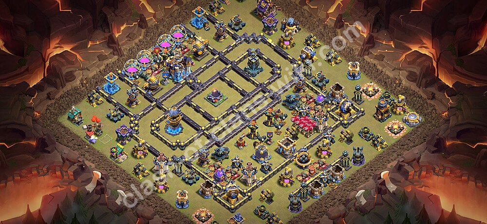 TH18 War Base Plan with Link, Copy Town Hall 18 CWL Design 2026, #3340