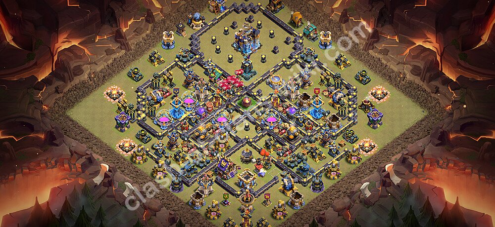 TH18 War Base Plan with Link, Copy Town Hall 18 CWL Design 2026, #3346
