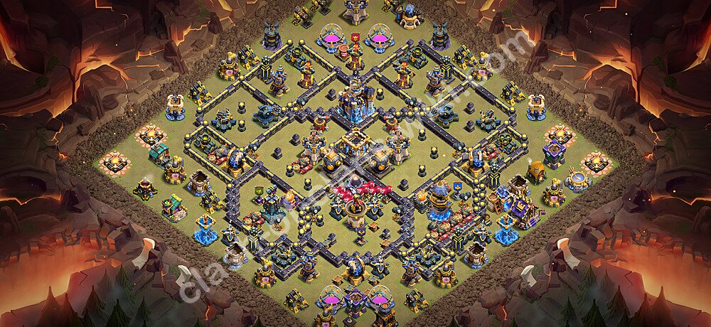 TH18 War Base Plan with Link, Anti Everything, Copy Town Hall 18 CWL Design 2026, #3347