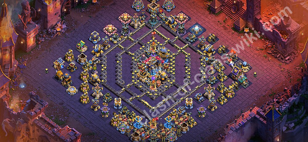 TH18 War Base Plan with Link, Copy Town Hall 18 CWL Design 2026, #3367