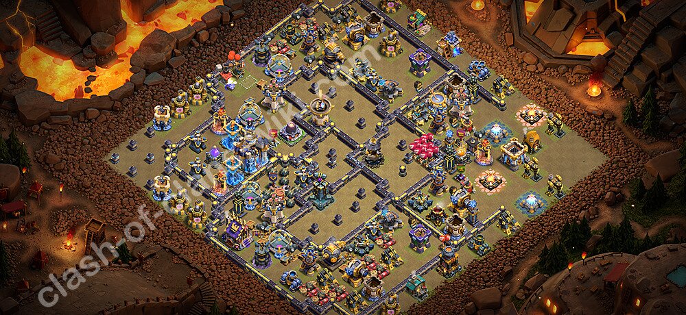 Municipio livello 18 Base di Guerra + Link - Anti 3 Stelle Disposizione Villaggio COC 2026 TH18, #3391
