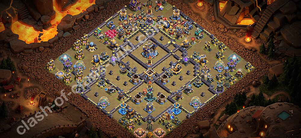TH18 War Base Plan with Link, Copy Town Hall 18 CWL Design 2026, #3393