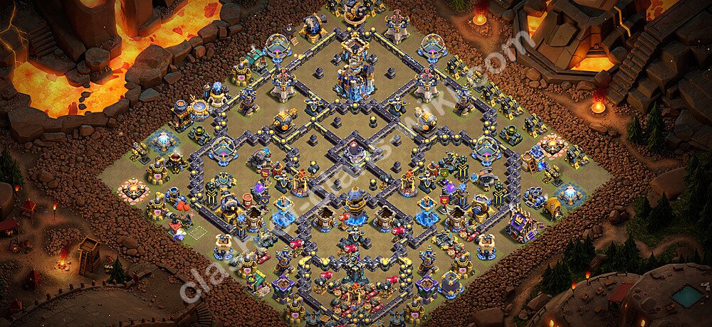 TH18 War Base Plan with Link, Copy Town Hall 18 CWL Design 2026, #3394