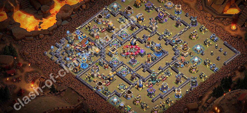 TH18 War Base Plan with Link, Anti Everything, Copy Town Hall 18 CWL Design 2026, #3466