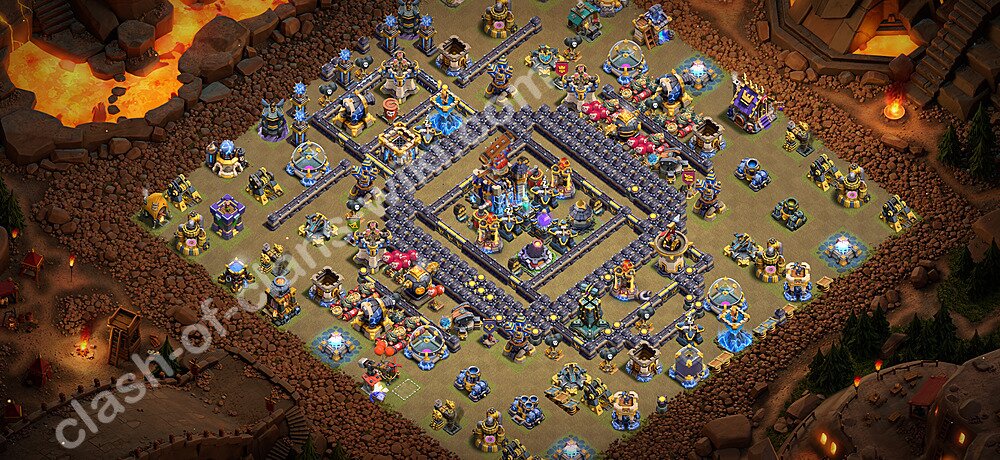 TH18 War Base Plan with Link, Copy Town Hall 18 CWL Design 2026, #3468