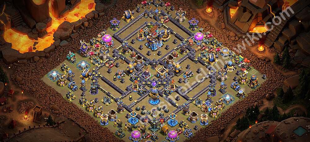 TH18 War Base Plan with Link, Copy Town Hall 18 CWL Design 2026, #3472