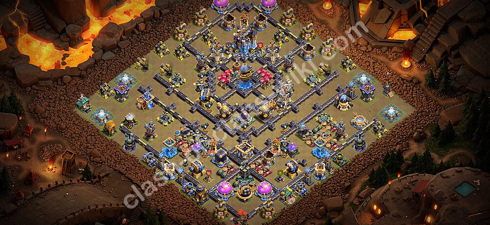 TH18 War Base Plan with Link, Anti Everything, Copy Town Hall 18 CWL Design 2026, #3474
