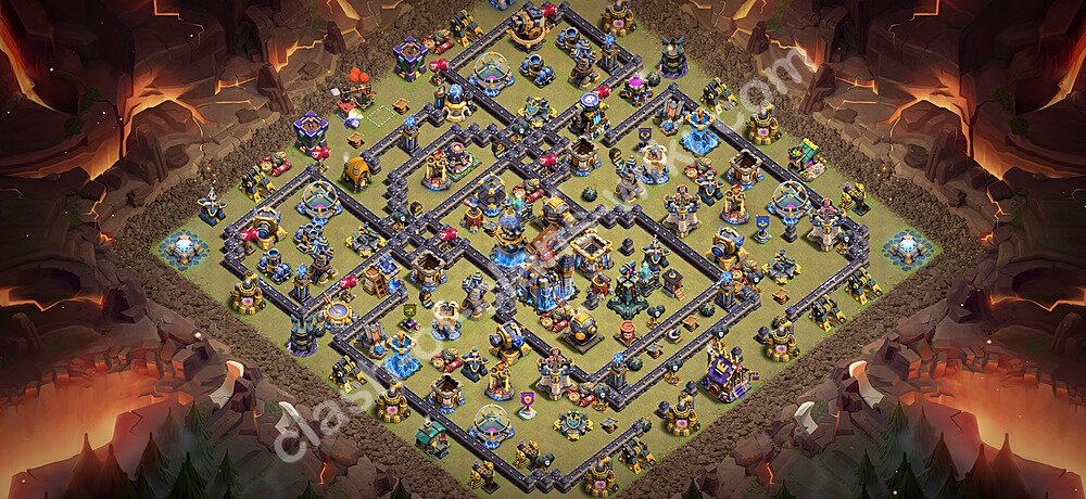 TH18 Anti 3 Stars War Base Plan with Link, Anti Everything, Copy Town Hall 18 CWL Design 2026, #3515