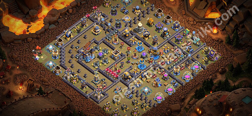 TH18 Anti 3 Stars War Base Plan with Link, Anti Everything, Copy Town Hall 18 CWL Design 2026, #3553
