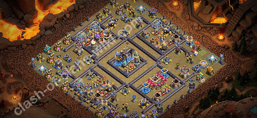TH18 Anti 3 Stars War Base Plan with Link, Copy Town Hall 18 CWL Design 2026, #3560