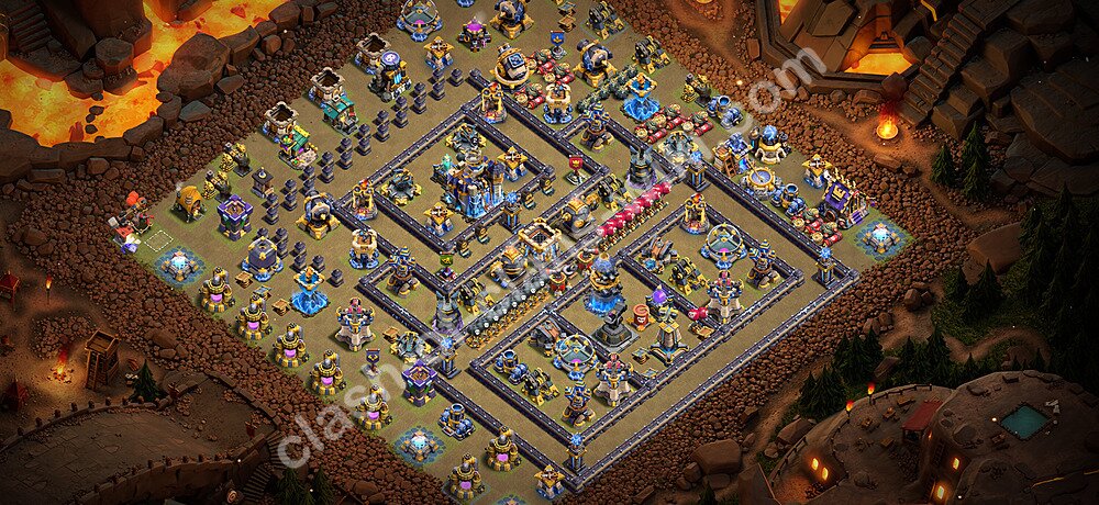 TH18 Anti 3 Stars War Base Plan with Link, Anti Air / Electro Dragon, Copy Town Hall 18 CWL Design 2026, #3561