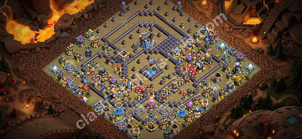 TH18 Anti 3 Stars War Base Plan with Link, Anti Everything, Copy Town Hall 18 CWL Design 2026, #3575