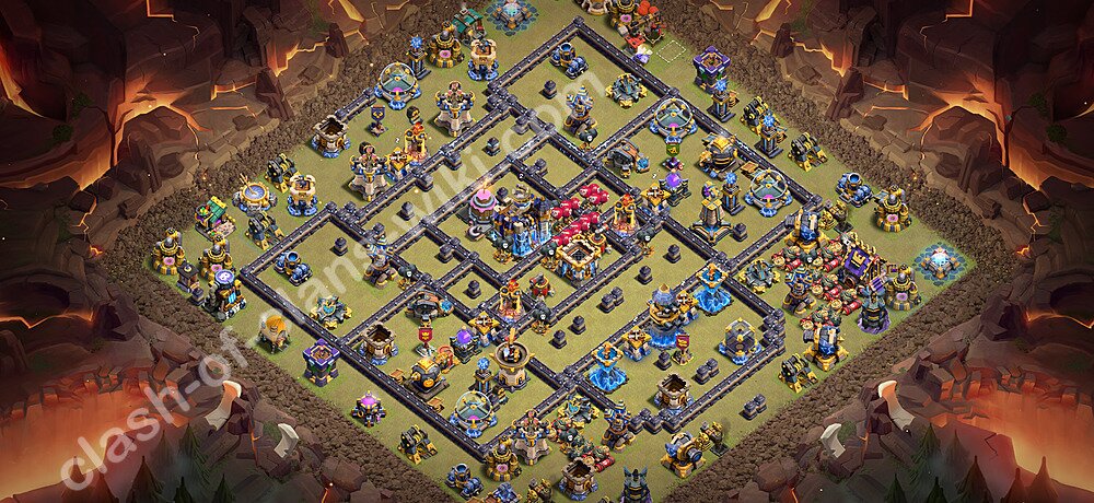 TH18 Anti 3 Stars War Base Plan with Link, Anti Everything, Copy Town Hall 18 CWL Design 2026, #3590