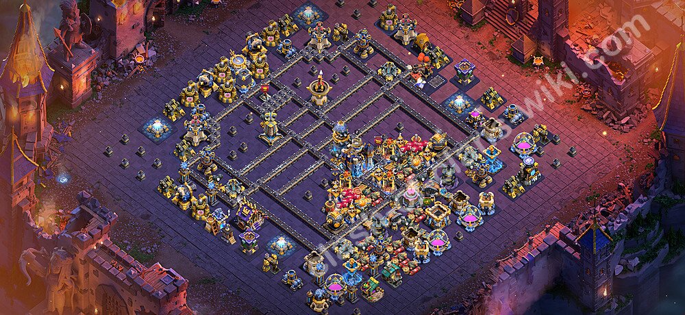 TH18 War Base Plan with Link, Legend League, Copy Town Hall 18 CWL Design 2026, #3612