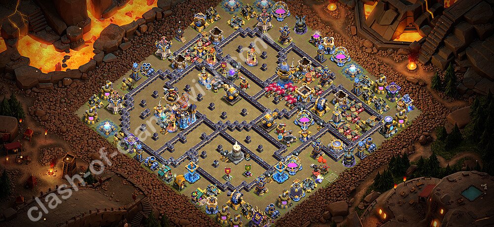 TH18 Anti 3 Stars War Base Plan with Link, Anti Everything, Copy Town Hall 18 CWL Design 2026, #3618