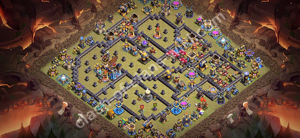 Top Anti 3 Etoiles Base de Guerre HDV 18 + Lien (Link), Anti tout 2026 gdc - Hôtel de Ville 18 Base Copier, #3618