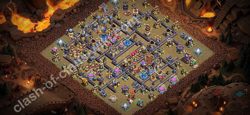 TH18 War Base Plan with Link, Copy Town Hall 18 CWL Design 2026, #3722
