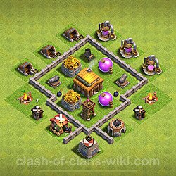 Base plan (layout), Town Hall Level 3 for trophies (defense) (#149)