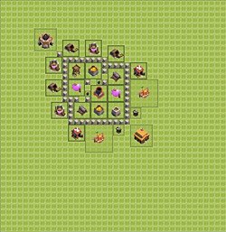 Base plan (layout), Town Hall Level 3 for farming (#1)