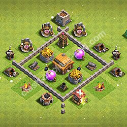 Maxato Municipio livello 3 Base, Anti 3 stelle - Miglior Disposizione villaggio per Farming COC 2026 TH3, #151