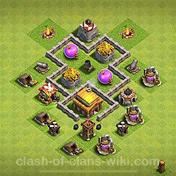 Base plan (layout), Town Hall Level 3 for farming (#153)