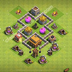 Base plan TH3 Max Levels, Anti Everything for Farming 2026, #153