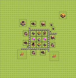 Base plan (layout), Town Hall Level 3 for farming (#19)