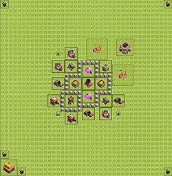 Base plan (layout), Town Hall Level 3 for farming (#2)
