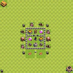 Base plan (layout), Town Hall Level 3 for farming (#30)