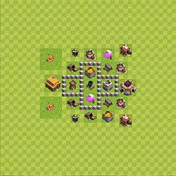 Base plan (layout), Town Hall Level 3 for farming (#31)