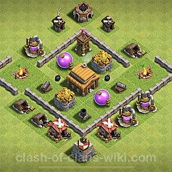 Base plan (layout), Town Hall Level 3 for farming (#51)