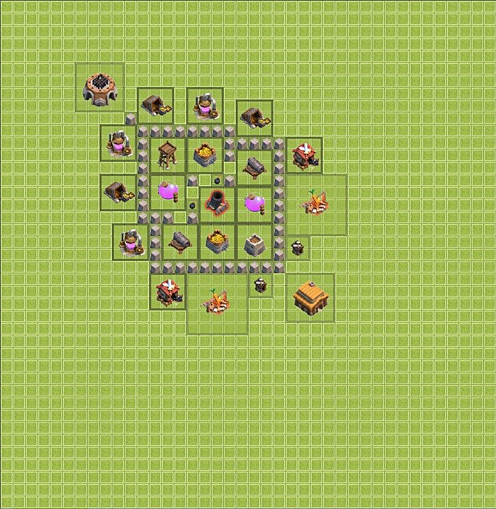 Base plan TH3 (design / layout) for Farming, #1