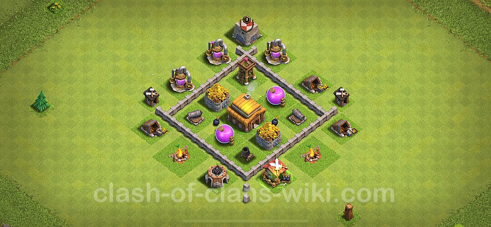 Base plan TH3 Max Levels, Anti 3 Stars for Farming 2024, #151