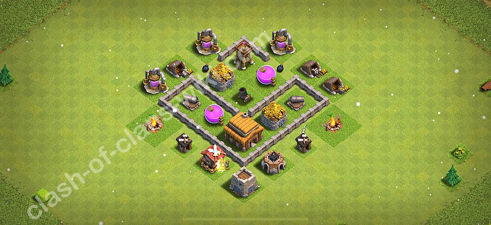 Base plan TH3 Max Levels, Anti Everything for Farming 2025, #152