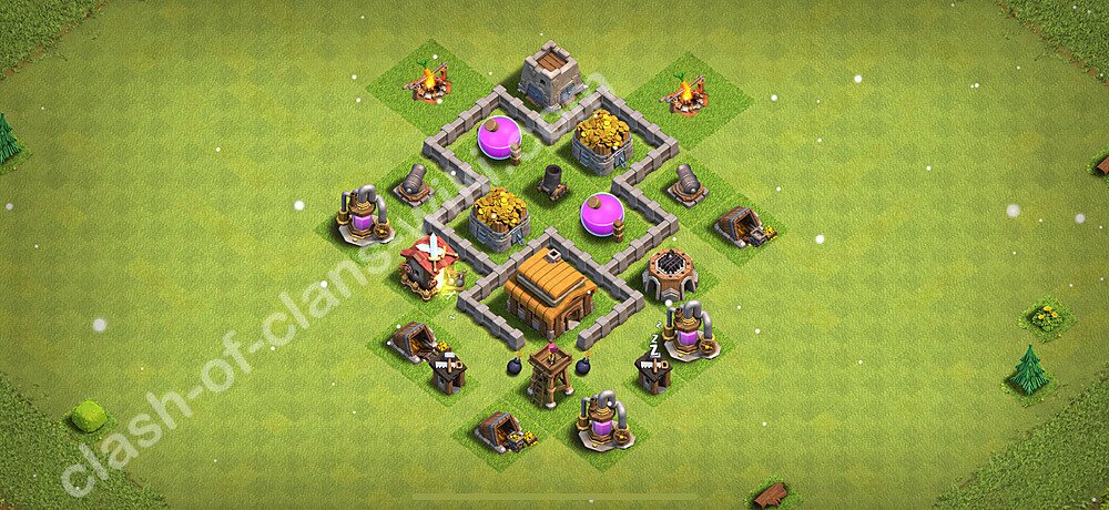 Base plan TH3 Max Levels, Anti Everything for Farming 2026, #153