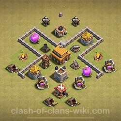 Base plan (layout), Town Hall Level 3 for clan wars (#32)